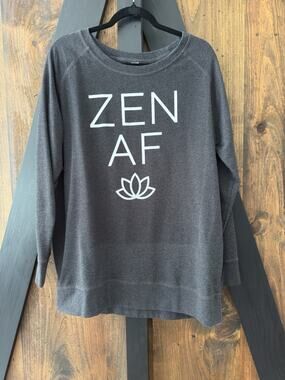 ZEN AF Fun Lightweight Long Sleeve Sweatshirt Size 2X